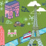 Map, artwork by Jami Darwin for licensing