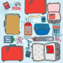 Luggage, artwork by Jami Darwin for licensing
