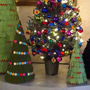 2011 White House Christmas Booksellers Room- Paper and Felt Trees designed & hand assembled by Jami Darwin